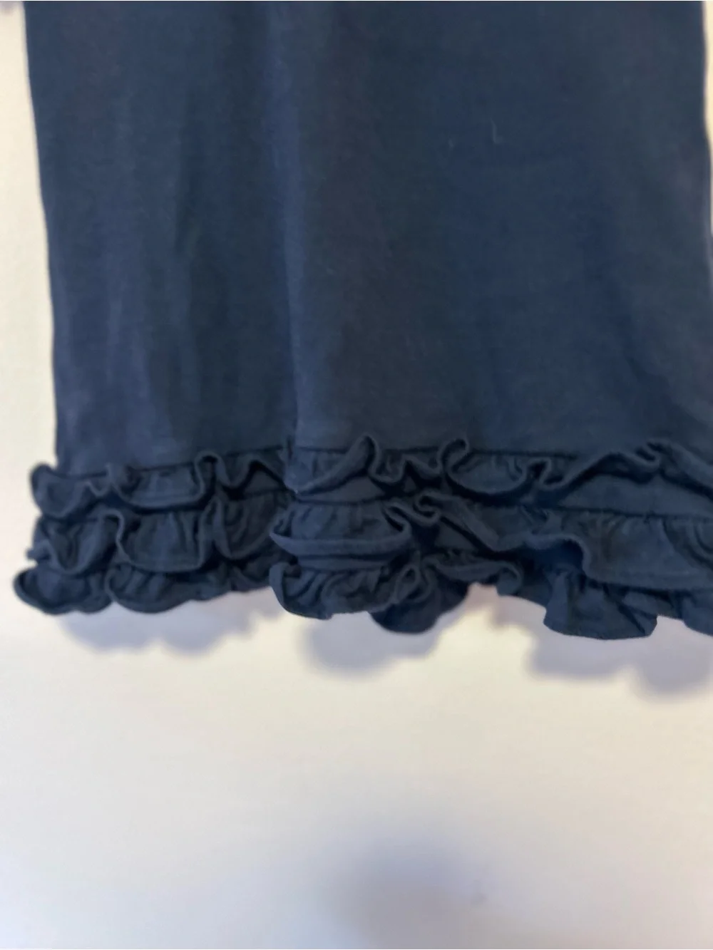 Ralph Lauren Navy Ruffle Hem Polo Dress Sz 6 Mo